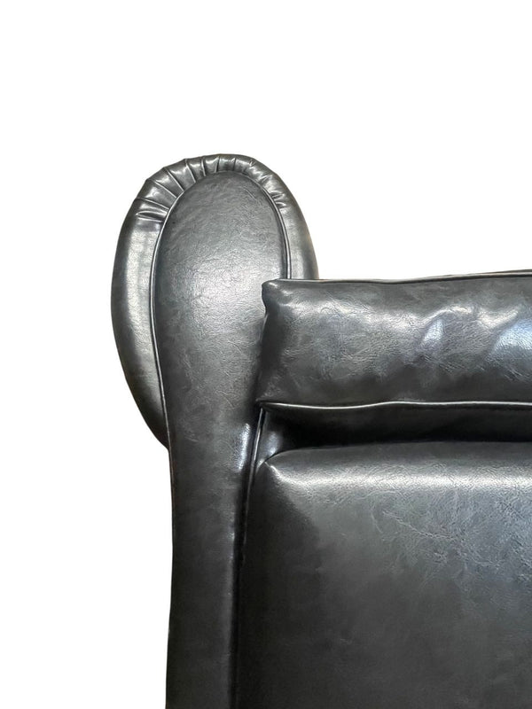 Pair of French Art Deco Club Armchairs, 1940's.