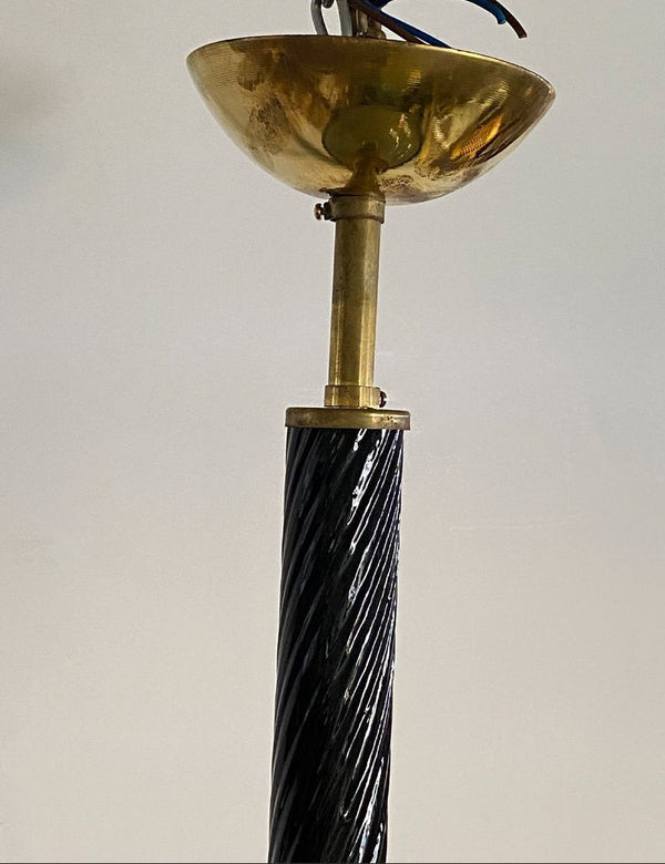 Set of Three "Sombrero" Murano Glass Chandeliers by Barovier e Toso, Italy 1970s