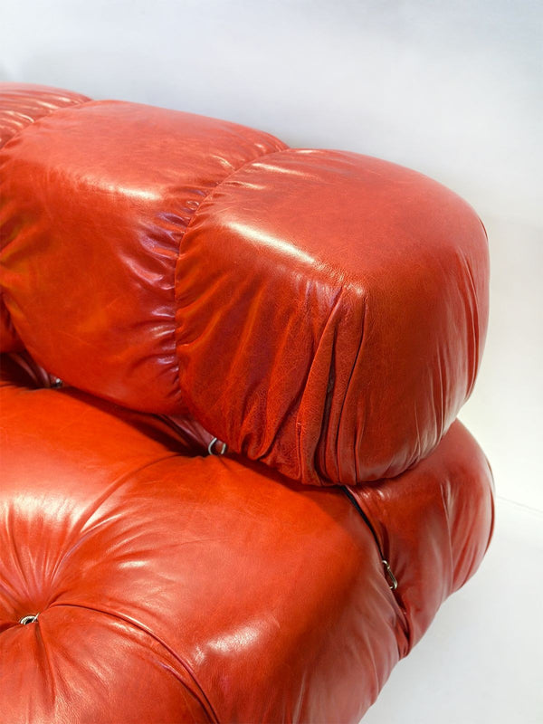 Colorful Four-Piece Camaleonda Leather Sofa by Mario Bellini for B&B Italia.