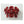 Load image into Gallery viewer, Set of Five Red Murano Glass Sconces Designed by Vistosi, Italy, 1980's.
