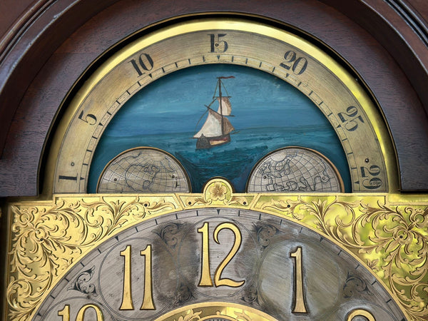 J.J. Elliot Mahogany Grandfather Clock for Tiffany & Co. (c. 1915)