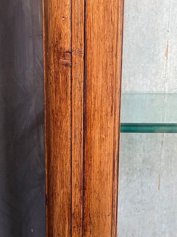 French Wood & Glass Display Cabinet, 20th Century.