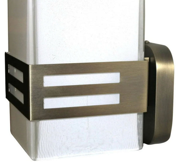 Set of 12 Grattacielo Frosted Murano Glass Sconces, Italy, 1990's.