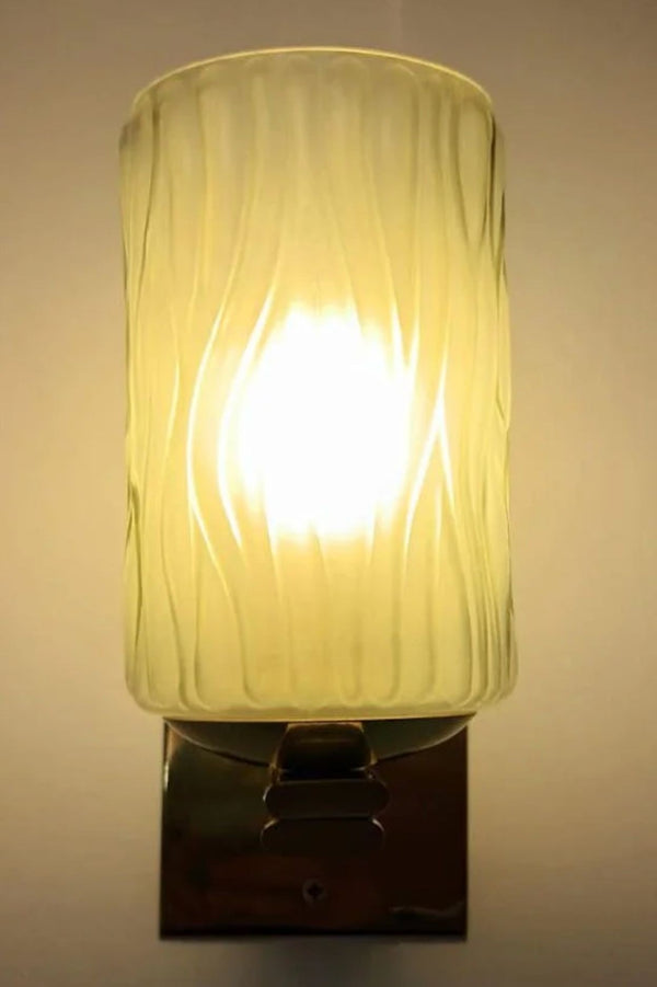 Set of Eight Smoky Textured Murano Sconces by Barovier e Toso. Italy, 1950's.