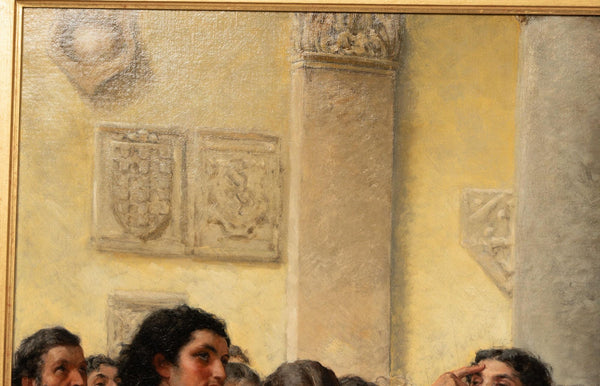 “The Taming of the Shrew” by Frank William Warwick Topham, England, 1879.