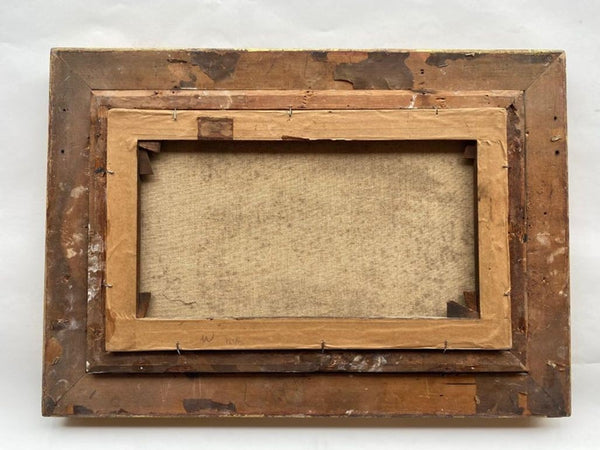 19th Century Pastoral Landscape Oil Painting by F. Allen