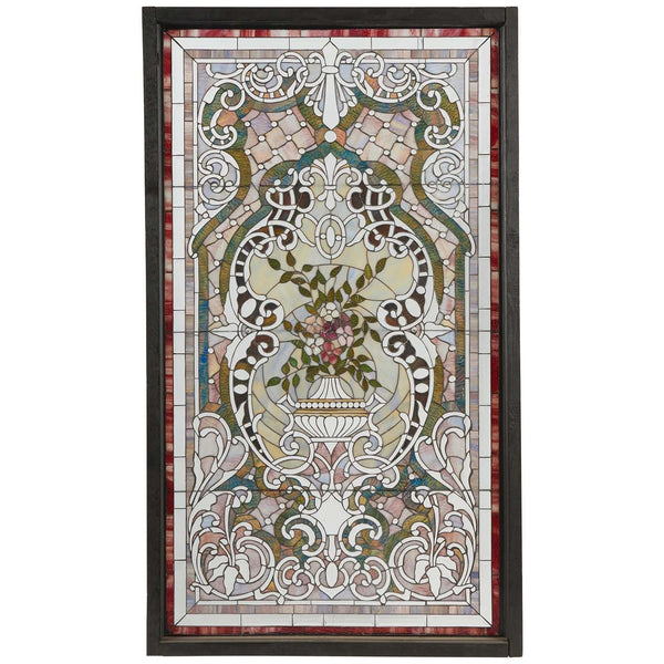 Late 19th century American Victorian Leaded Glass Window (Tiffany Quality)