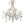 Load image into Gallery viewer, Large Silver Leaf Wrought Iron and Rock Crystal Chandelier