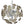 Load image into Gallery viewer, Vintage Sputnik Chandelier w/ Smoky Glass on Chrome Frame by Cristal Arte