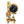 Load image into Gallery viewer, Bronze Gold-Plated Clock with Blue Stones