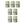 Load image into Gallery viewer, Set of Seven Limited Edition Stylish Sconces with Crackled White Glass, Italy, 1990s