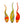Load image into Gallery viewer, Set of three Hand blown Murano Glass Vases by Jeremy R Cline
