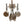 Load image into Gallery viewer, Italian Glass with Metal, 4 Lights Chandelier