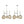 Load image into Gallery viewer, Pair of Italian Chandeliers w/ Opaline Murano Glass Hand Blown, 1960s
