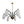 Load image into Gallery viewer, Vintage Italian Chandelier w/ Murano Glass Shades Style of Stilnovo, circa 1960