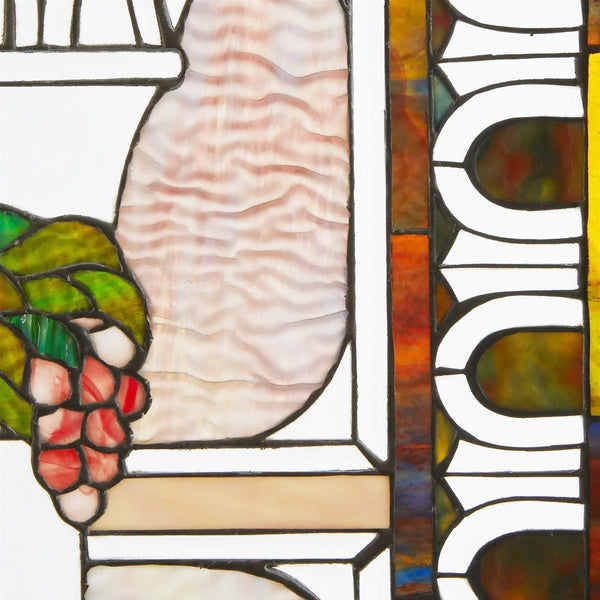 Set of Four American Victorian Leaded Glass Windows