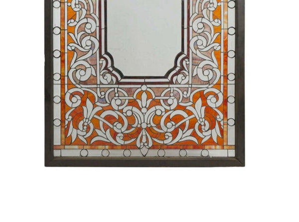 19th Century Colorful Leaded Glass Window