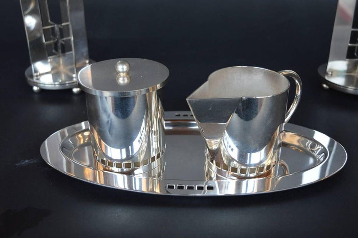 Richard Meier for Swid Powell Silver Plated Set – Pegaso Gallery