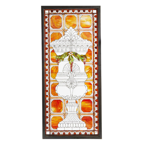 Set of Four American Victorian Leaded Glass Windows