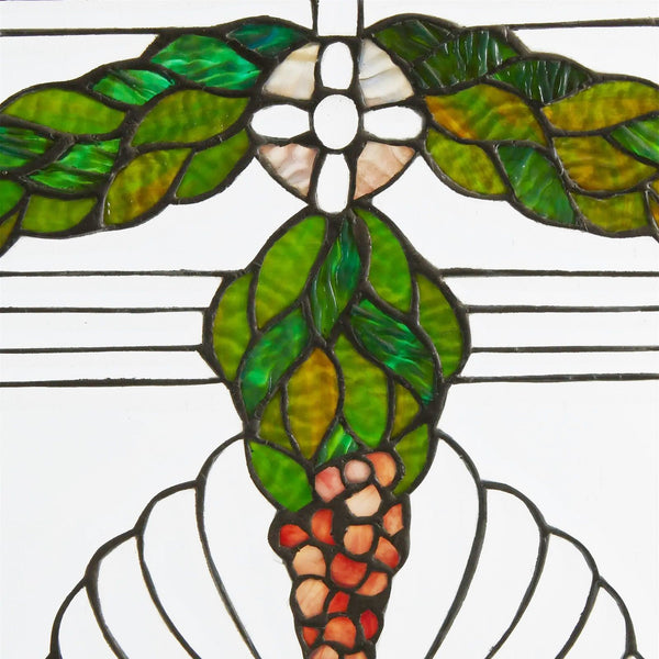 Set of Four American Victorian Leaded Glass Windows