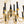 Load image into Gallery viewer, Italian Brass Chandelier, in the style of Stilnovo, 1950s