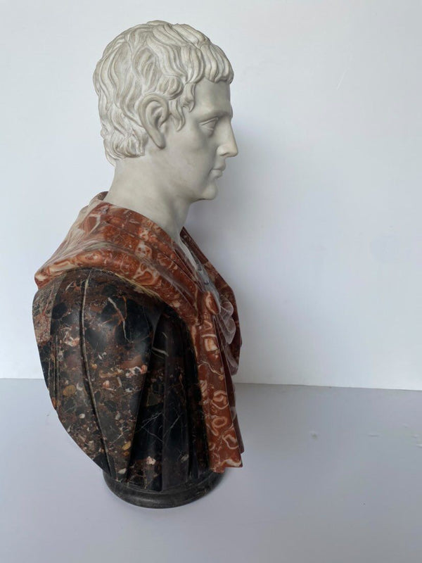 Large Marble Specimen Bust of Julius Caesar