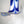 Load image into Gallery viewer, Italian Pendant w/ Blue & White Murano Glass Designed by Vistosi