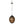 Load image into Gallery viewer, Set of Five Italian Iridescent Cracking Glass Pendant, 1980s