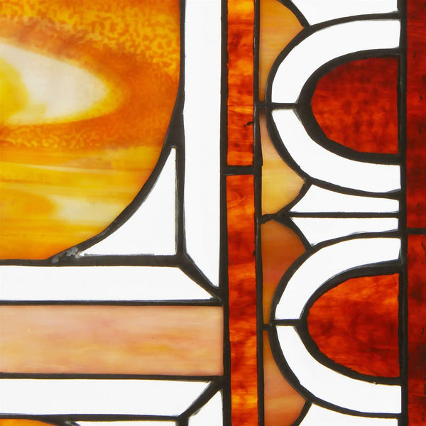 Set of Four American Victorian Leaded Glass Windows