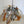 Load image into Gallery viewer, Vintage Italian Pendant w/ Clear & Amber Murano Glass by Mazzega