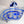 Load image into Gallery viewer, Italian Pendant w/ Blue & White Murano Glass Designed by Vistosi
