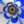 Load image into Gallery viewer, Italian Pendant w/ Blue & White Murano Glass Designed by Vistosi