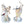 Load image into Gallery viewer, Set of Two Porcelain Sculptures