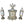 Load image into Gallery viewer, Small French Chinoiserie Clock Set