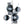 Load image into Gallery viewer, Vintage Italian Chandelier w/ Murano glass globes, Curved Chrome Metal Frame By Sciolari c 1960s