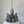 Load image into Gallery viewer, Vintage Italian Pendant Chrome & White Enameled Metal / by Sciolari c 1970s