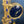 Load image into Gallery viewer, Bronze Gold-Plated Clock with Blue Stones