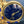 Load image into Gallery viewer, Bronze Gold-Plated Clock with Blue Stones