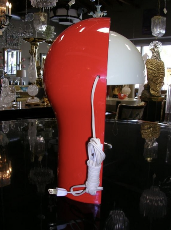 Red Telegono Lamp for Artemide by Vico Magistretti