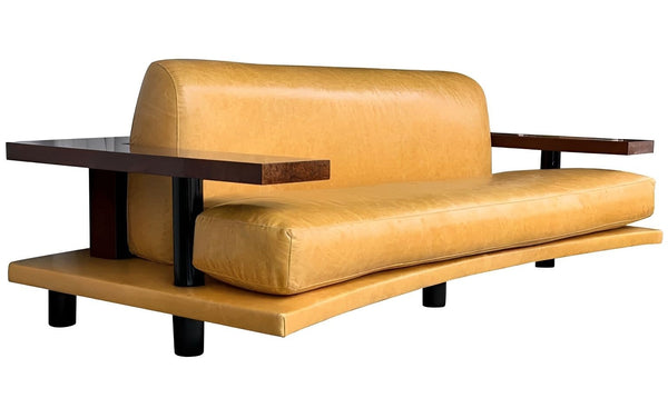 Vintage American Art Deco–Style Sofa, Late 20th Century (c. 1980s)