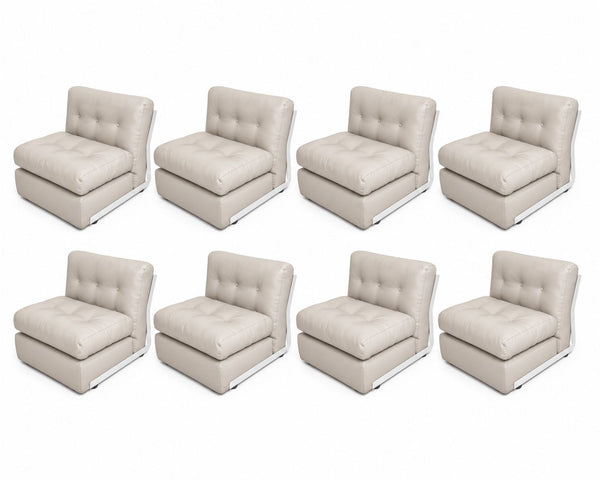 Set of Eight Mario Bellini Amanta Lounge Chairs for C&B Italia, Late 1960's.