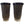 Load image into Gallery viewer, Elegant Pair of Murano Black &amp; Gold Vases by Pino Signoretto. Italy, 1960's.
