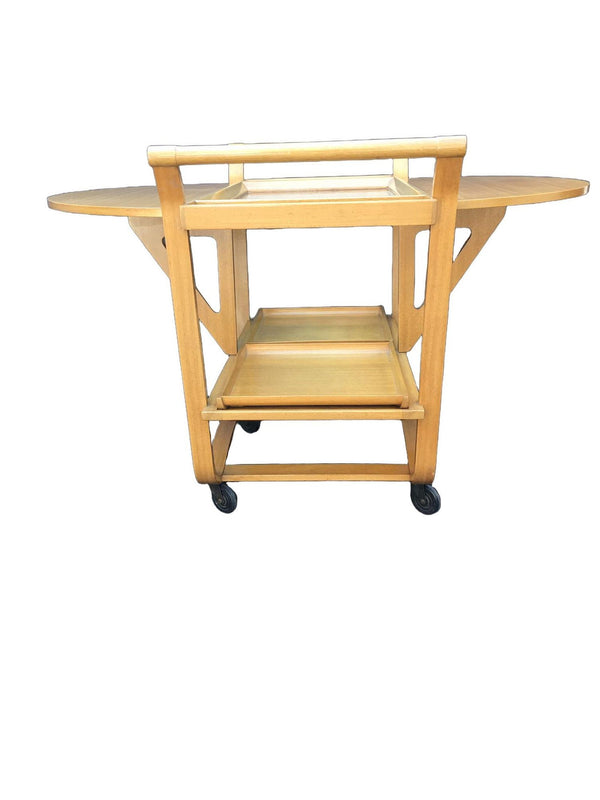 Edward Wormley for Dunbar Model 4487 Mahogany Bar Cart. USA 1950's.
