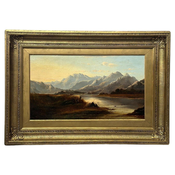 Oil on Canvas Landscape by Charles Leslie, 1878