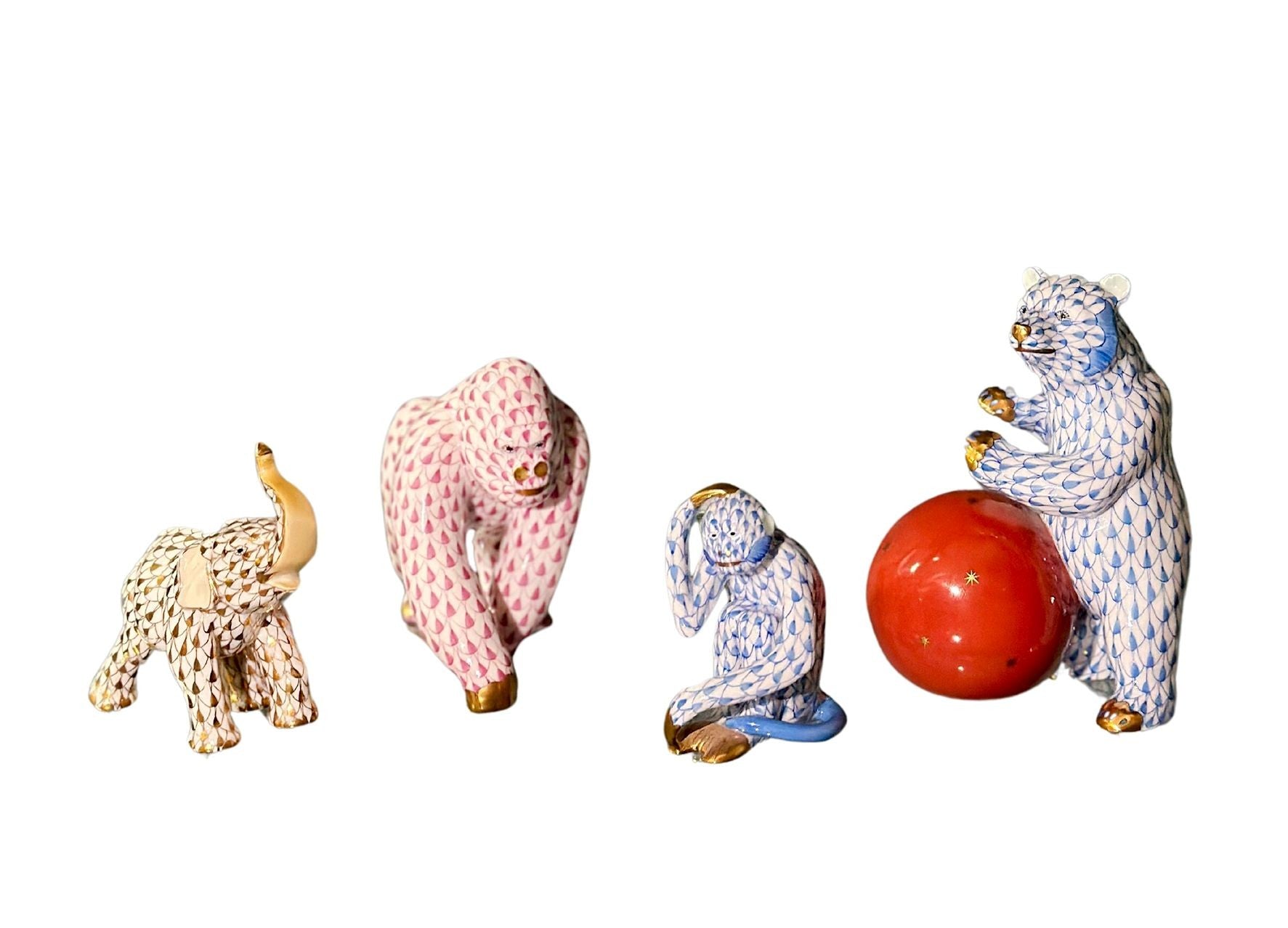 Herend Hungary Porcelain Animal Set of 4 – PEGASO GALLERY DESIGN