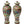 Load image into Gallery viewer, Chinese Pair of Early 19th Century Famille Rose Canton Lidded Vases
