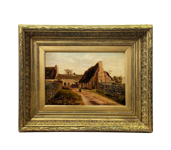 British Late 19th Century Framed Oil on Canvas