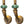 Load image into Gallery viewer, Pair Gio Ponti for Fontana Arte Style Brass &amp; Nile Green Sconces. Italy, 1950's
