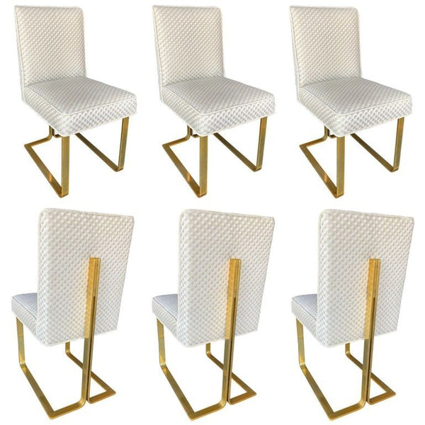 Set of Six Modern Chairs. Italy, 1970's.