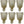 Load image into Gallery viewer, Set of Six Italian Modernist Murano Glass Sconces w/ Ruffled Detail &amp; Gold Flecks
